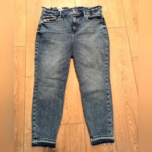 🆕 Good American NWT Plus 16 1X Skinny Legs Jeans Stretchy Acid Wash Raw Hems